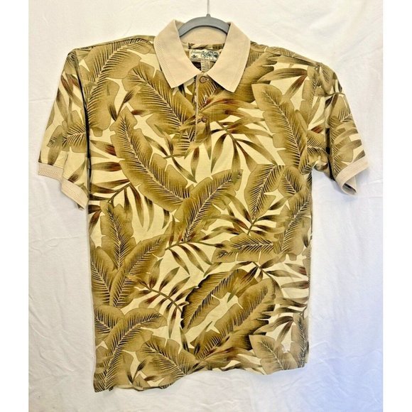 Havana Jacks Cafe Hawaiian Polo Short Sleeve Sz S Mens - Picture 2 of 7